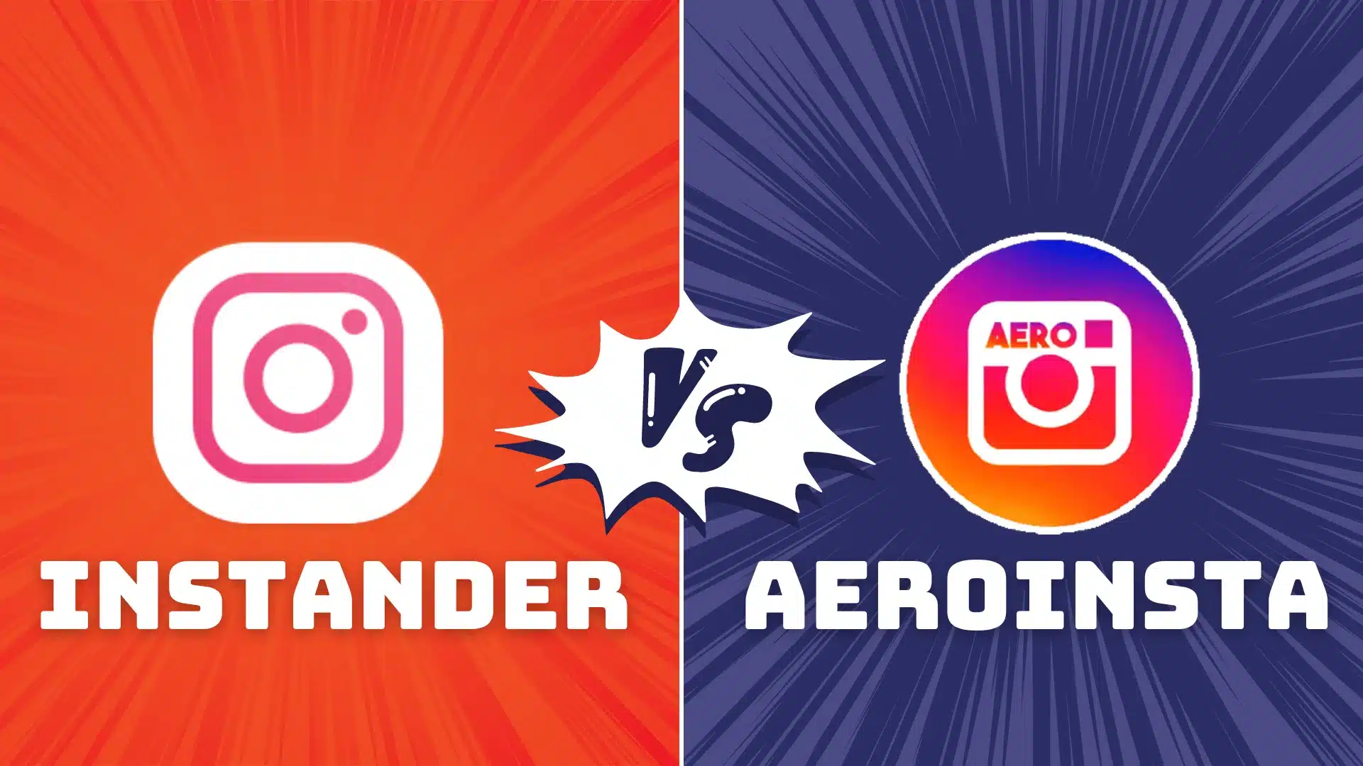 Instander VS Aeroinsta Banner.